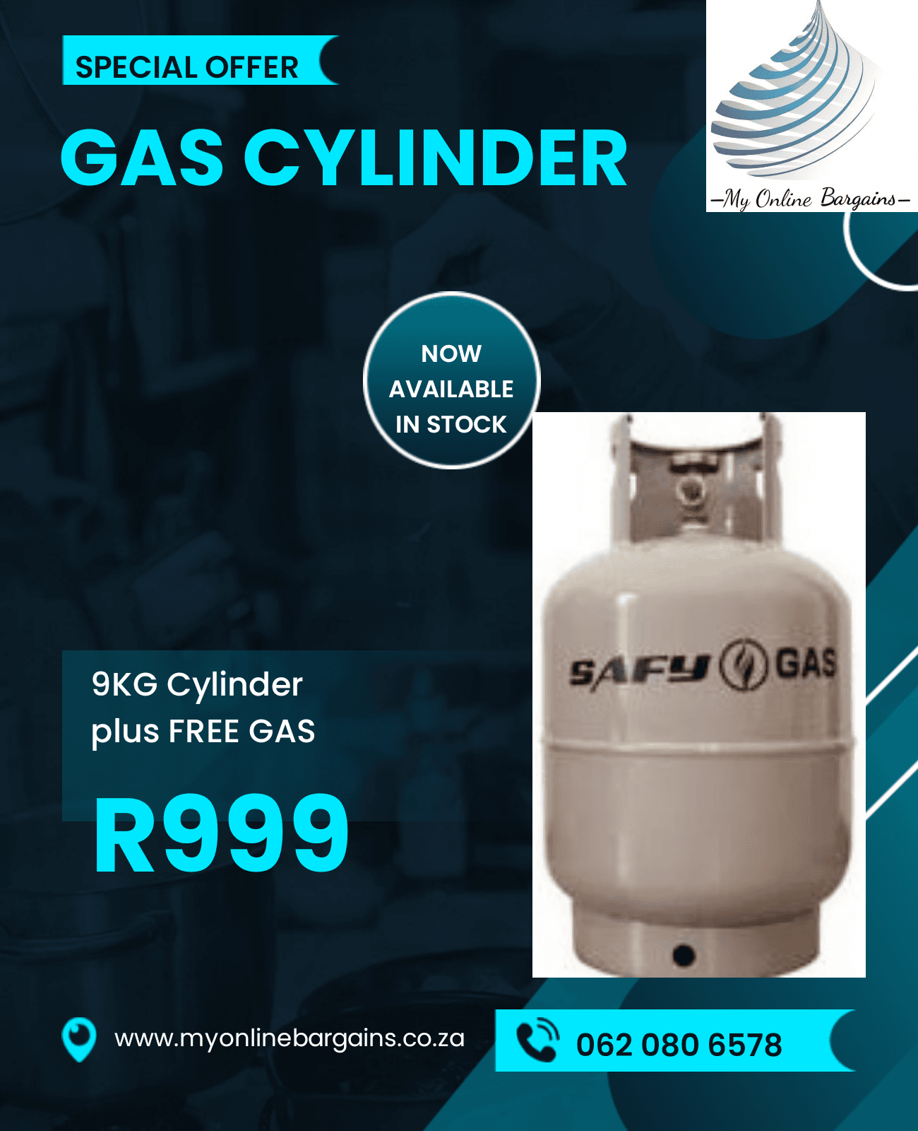 9kg Gas with Cylinder