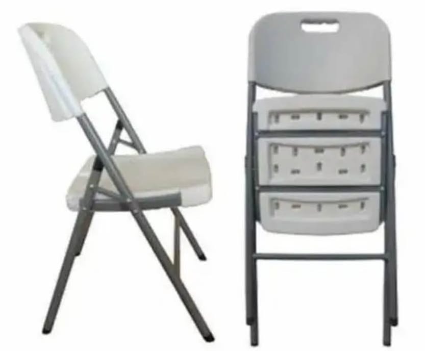 Plastic Folding Chair Heavy Duty - White